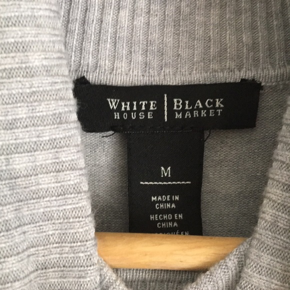 White House Black Market | Split turtleneck Med - Picture 3 of 4